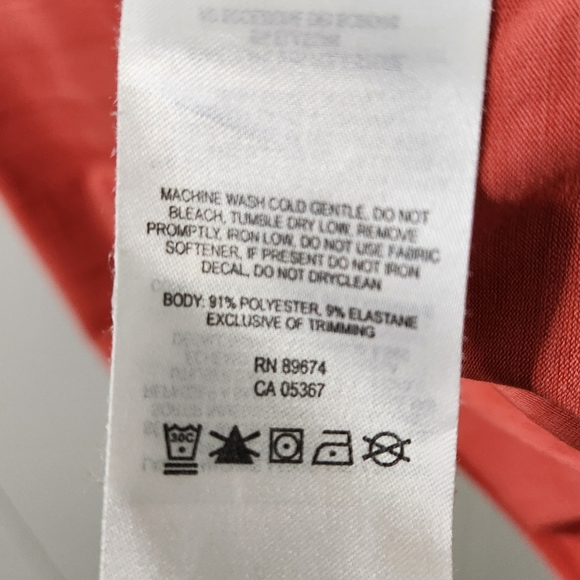 Mountain Hardwear Orange Racerback Tank Top Activewear Gym Workout Yoga Wicking - Picture 8 of 10